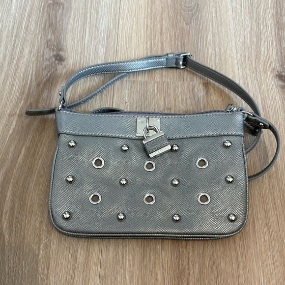 Nine West Silver Studded Women's  Crossbody Bag - Picture 1 of 5